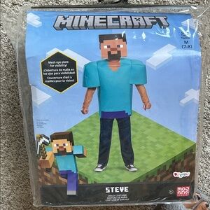 Minecraft Steve Kids Costume - Blue size 7-8